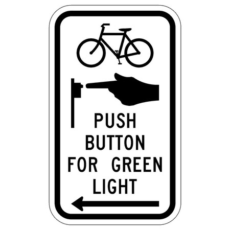 Sign Solutions Usa 15 in Height, 9 in Width, Aluminum, Vertical Rectangle DUS08HWT0915R10-26